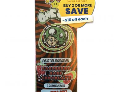One-Up Psilocybin Raspberry Dark Chocolate Bars